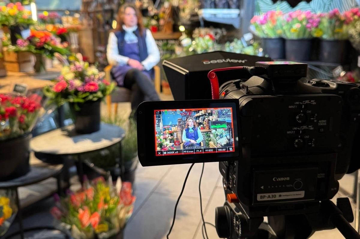 Behind the Scenes — professioneller Imagefilm-Dreh mit Kamerateam am Set