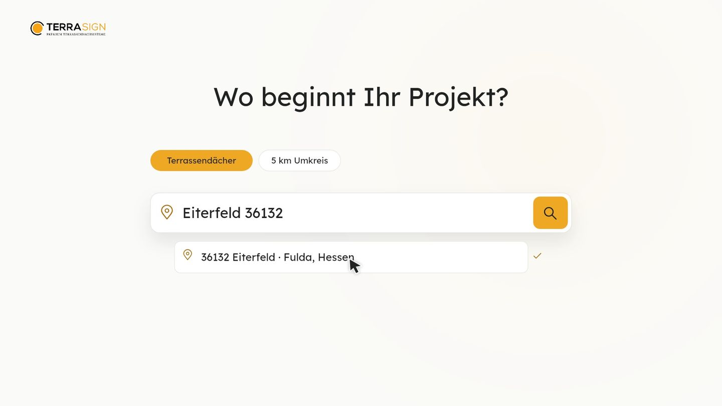 TerraSign Händlersuche: Eiterfeld 36132, Terrassendächer und 5 km Umkreis